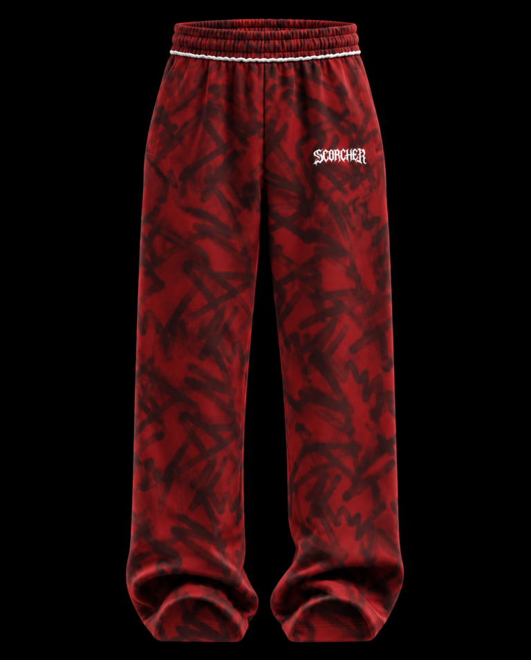 SCORCHER SPIDER~RED SWEATPANTS
